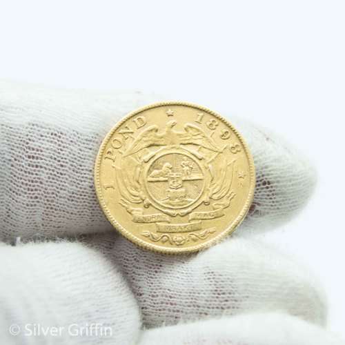 1898 GOLD Paul Kruger POND : Zuid-Afrikaansche Republiek