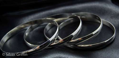 Stunning 99.9 Pure Solid Silver Bangles 4 Available