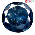 0.98 ct PGTL Certified Supreme 6 mm Round Shape Genuine Blue Diamond Loose Stone