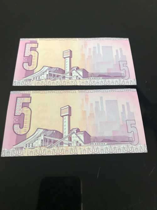 C.L. STALS FIVE RAND.SEQUENCE OF TWO. UNC.