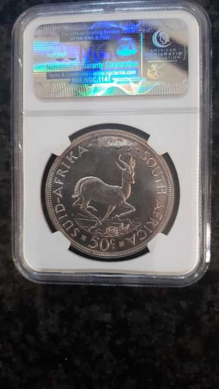 1963 S.Africa 50c . PF65