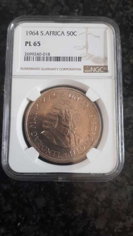 1964 s. africa 50C NGC PL65