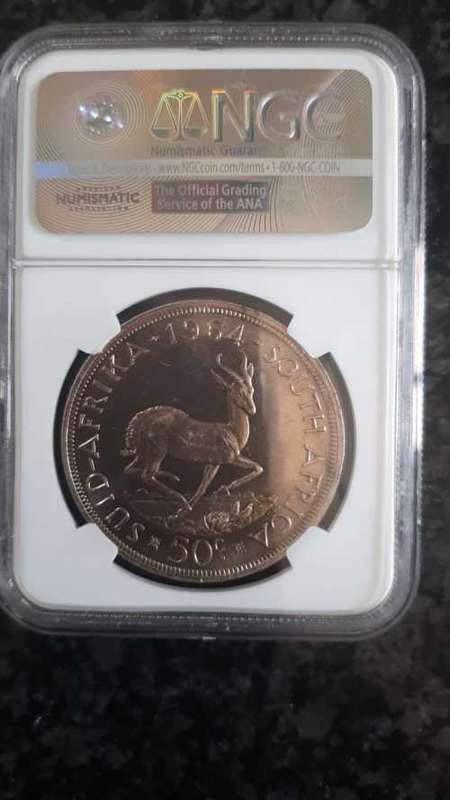 1964 s. africa 50C NGC PL65