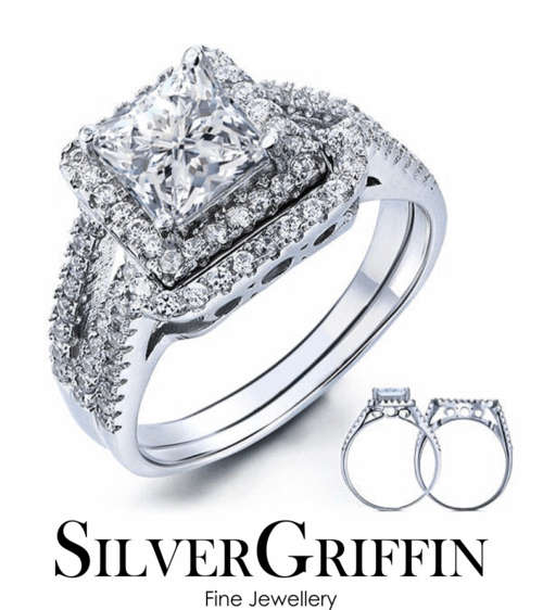 THE NAOMI RING SET ,925 STERLING SILVER RING,SIZE 7