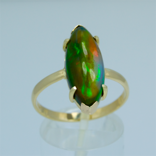 [#R52000.00 RETAIL] 4.96 Ct Ethiopian Tsehay Mewcha Natural Opal Set in 9ct Solid Gold.