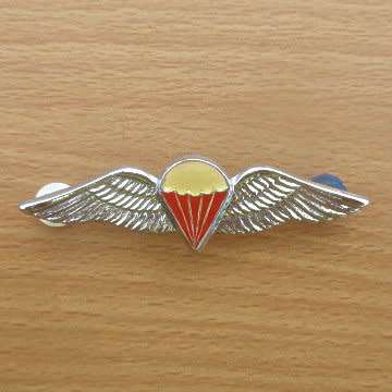 S.A.A.F Free fall Wing - Full Size With Pins In Place.