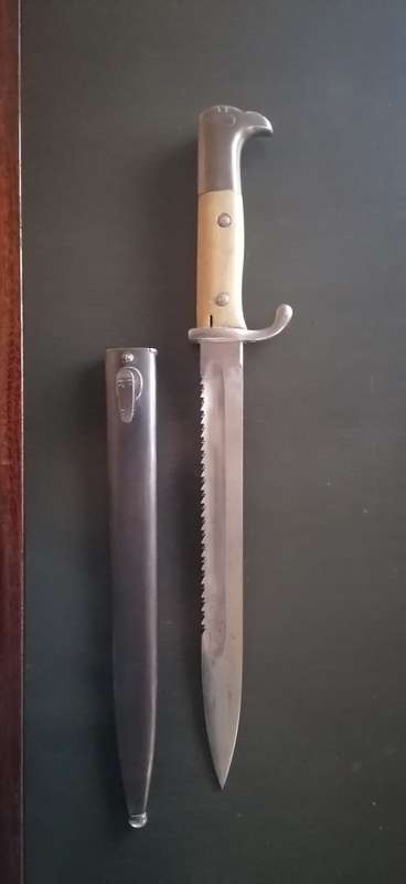 EandF Horster Solingen - WW1 German KS98 Bayonet and Scabbard