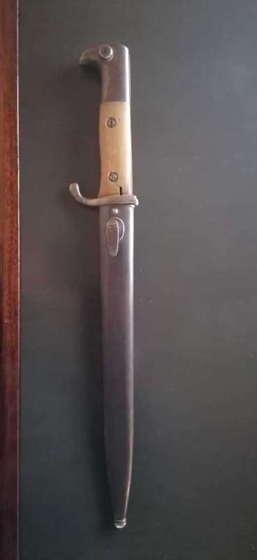 E `n F Horster Solingen, WW1 German kS98 Bayonet, 1913 (w13), South West Africa Schutztruppe