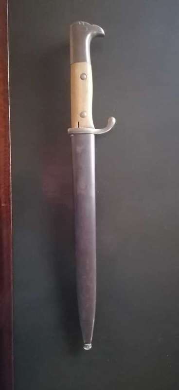 E `n F Horster Solingen, WW1 German kS98 Bayonet, 1913 (w13), South West Africa Schutztruppe