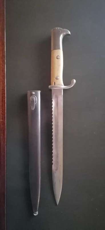 E `n F Horster Solingen, WW1 German kS98 Bayonet, 1913 (w13), South West Africa Schutztruppe