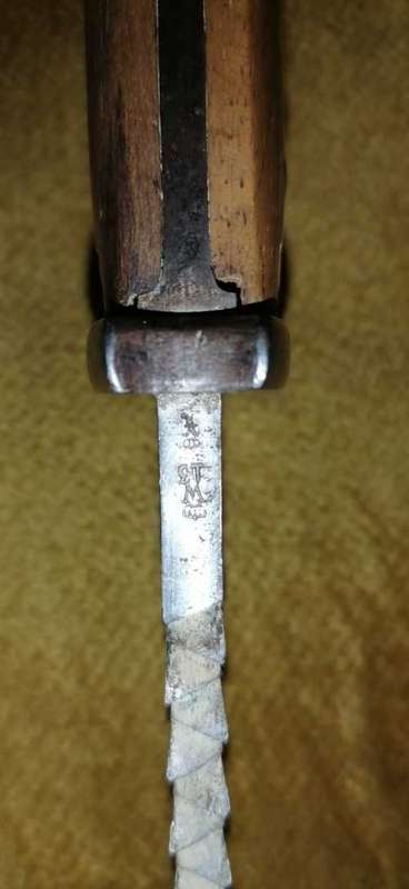 E `n F Horster Solingen, WW1 German kS98 Bayonet, 1913 (w13), South West Africa Schutztruppe