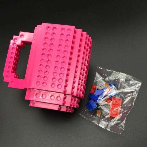 Build on brick mug PINK