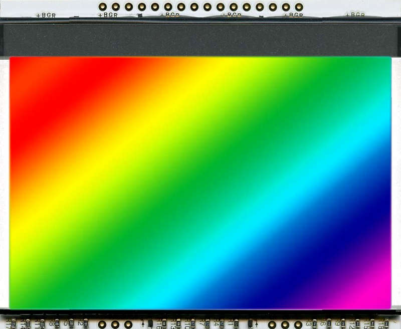 Electronic Assembly Full Color (RGB) Display Backlight, LED 32-Pin 64 x 78mm