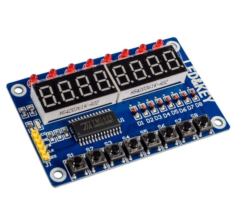 TM1638 LED display module 8-bit digital tube