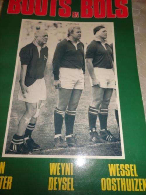 Not for minors-BOOTS EN BOLS -by Leon Schuster and others.A rugby book!