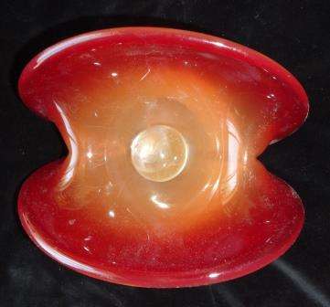Rare Murano glass ornament with marble   for display.