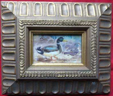 Original art (duck) by Lorna Panzenbock (S.A. artist) Signed.