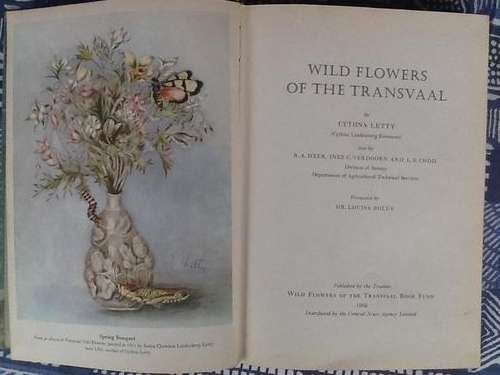 WILD FLOWERS OF THE TRANSVAAL. by CYNTHIA LETTY 1st Ed.