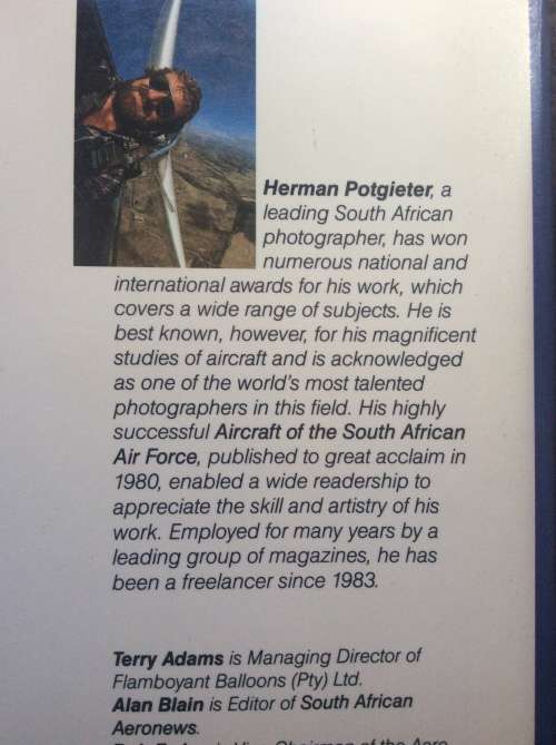 AVIATION IN SOUTH AFRICA BY HERMAN POTGIETER-1ST EDITION PUBLISHED 1986-HARDCOVER WITH DUSTCOVER