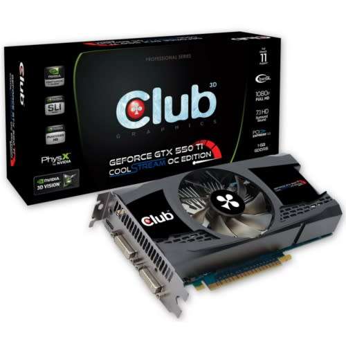 Club 3D GeForce GTX 550 TI 2GB OC