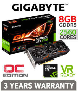Gigabyte Geforce GTX 1080 G1 Gaming 8Gb