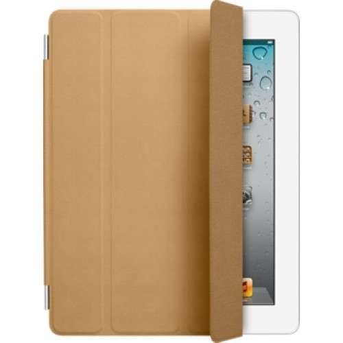 Leather Apple Smart Cover Tan For iPad