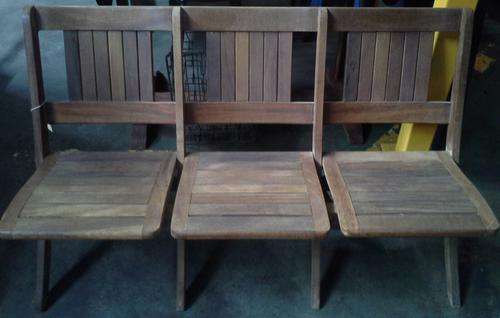 Vintage Church Bench (Foldable Seats)