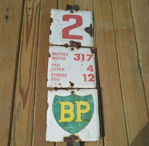 Vintage 2nd Hole Enamel Golf Sign