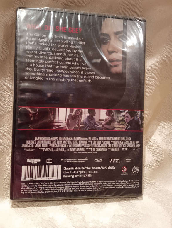 The Girl On The Train 2016 (DVD) Brand New Sealed