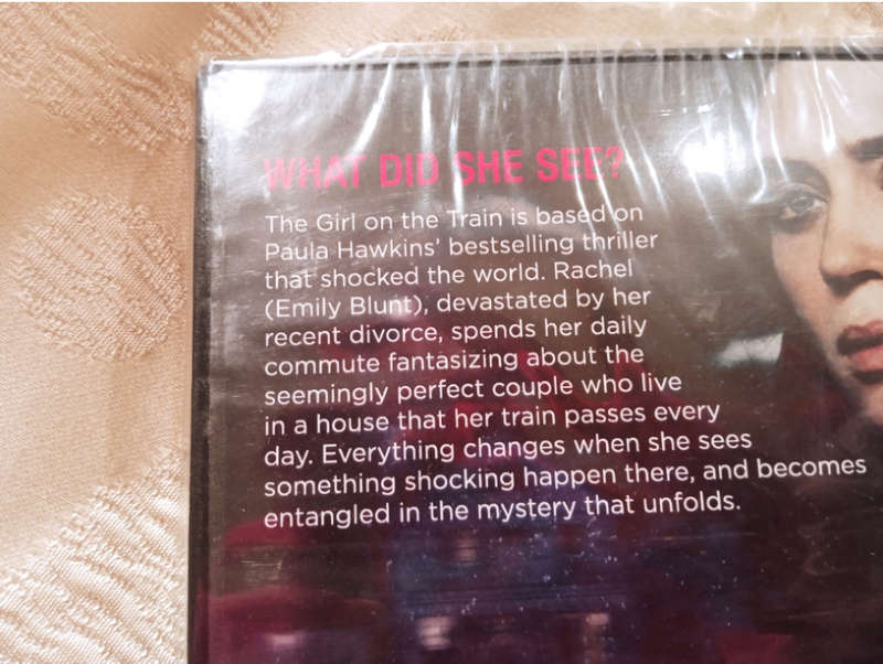 The Girl On The Train 2016 (DVD) Brand New Sealed
