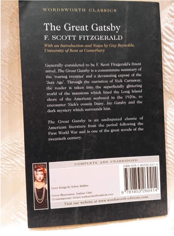The Great Gatsby by F. Scott Fitzgerald