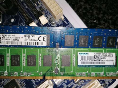 Motherboard cpu graphics card power supply ram and back plate