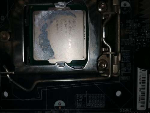 Motherboard cpu graphics card power supply ram and back plate