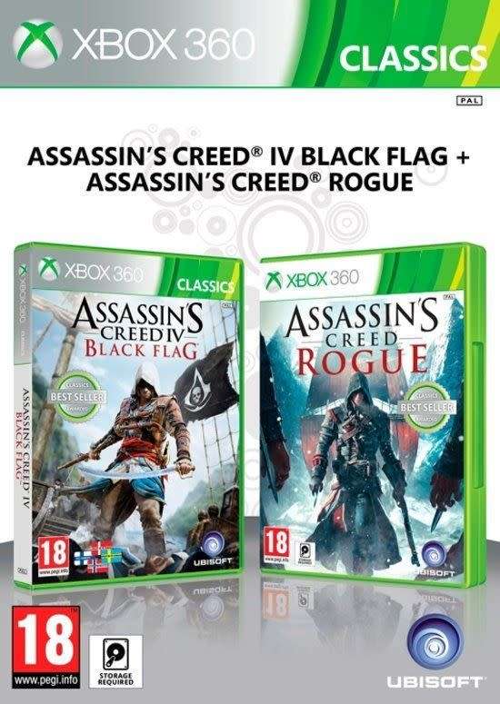 Assassin's Creed Black Flag/Rogue Double Pack Xbox 360 (PAL)