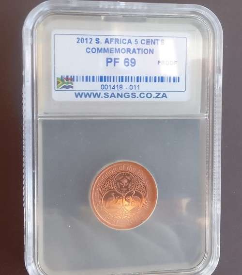 2012 S Africa 5 Cents Commemoration