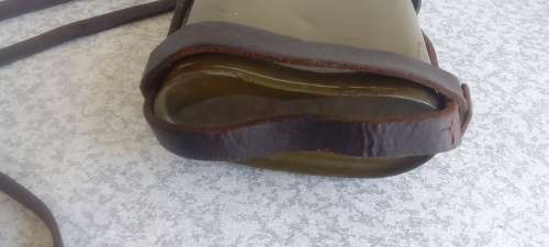 WOW - WW1 1903 pattern cavalry water bottle with leather harness