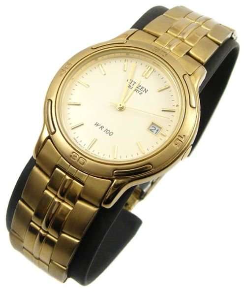 Citizen gold toned quartz with date display - 100m water resist