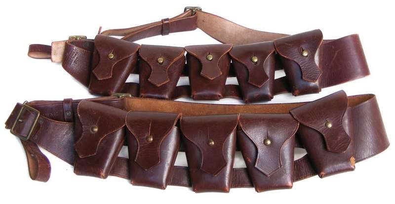 Pair of 1942 military bandoleers in excellent condition