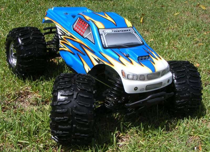 TEAM LOSI Aftershock RC 4WD Nitro Monster Truck - Excellent condition - Big block engine