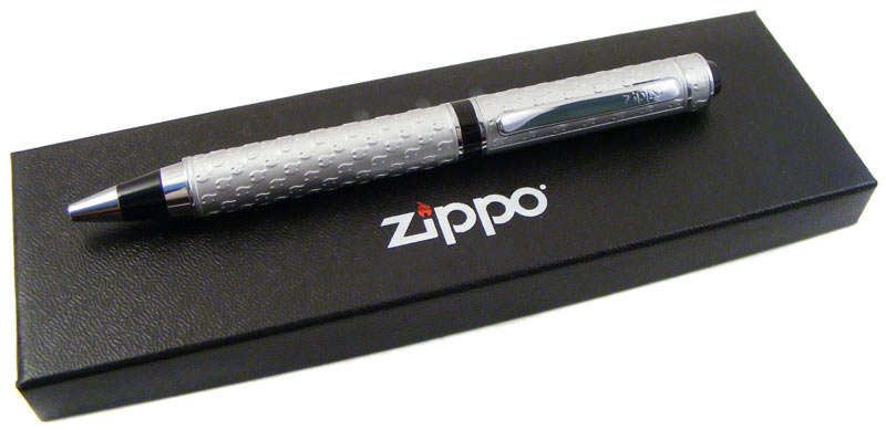 Zippo Cayuga Satin Chrome Twist Action Ballpoint Pen