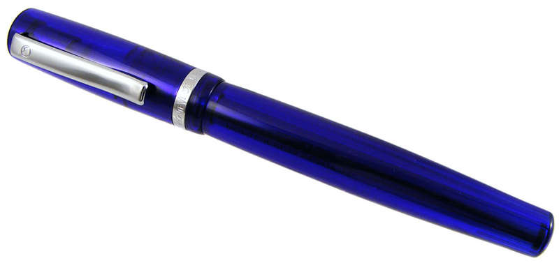 Monteverde Blue Resin and Chrome Rollerball pen