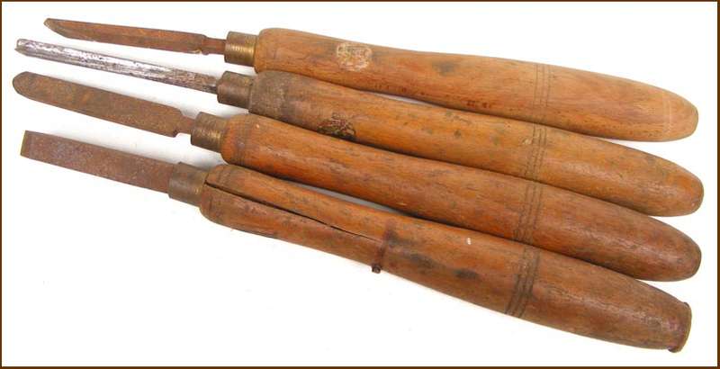 Lot Of 4 Marples Lathe Chisels