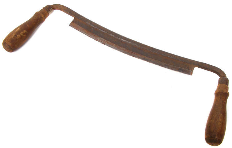 Vintage 10 inch Draw Knife Woodworking Tool - Unrestored