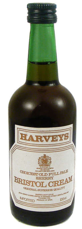 Vintage Harvey's Bristol Cream Choisest Old Full Pale Sherry - 100ml - collectable
