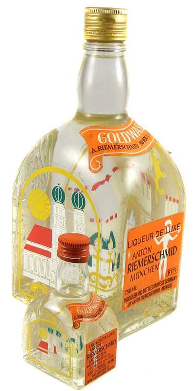 Collectable German Goldwasser Liqueur with Real 22ct Gold flakes Not Locally Available + free mini