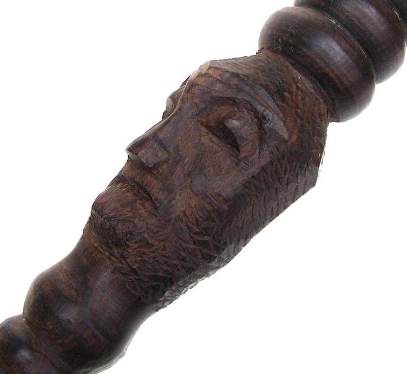 Hand Carved African Blackwood Walking Stick - One of the most expensive types of wood!