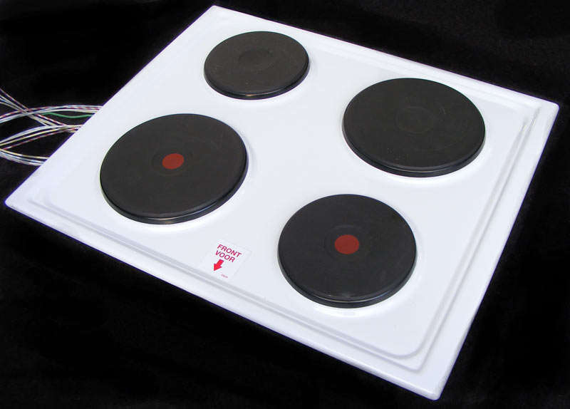Defy Slimline 4 Plate Enamel EXTERNALLY CONTROLLED Hob - New display item