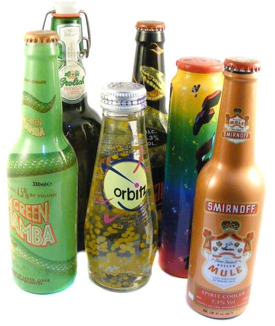 Lot of 6 Collectable Imported Alcoholic Beverages From the 90's! Great for bar shelf display!
