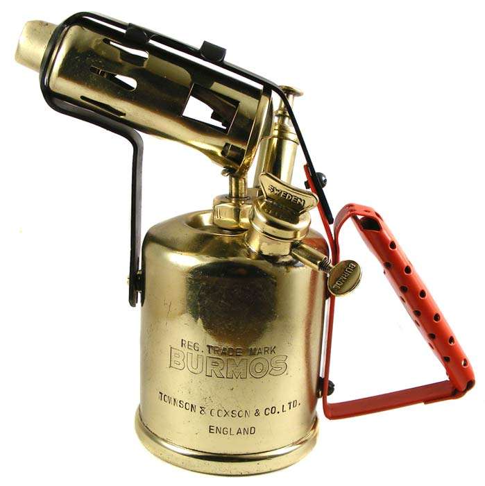 Beautifully Restored Antique Brass Blow Torch/Blow Lamp - Burmos Regency No. 2 England