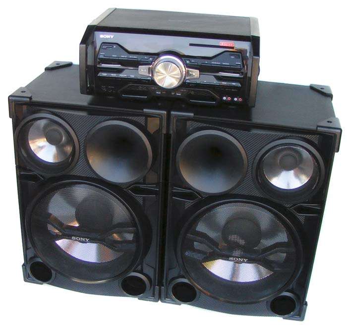 SONY DJ Shake High Power 2000W Sound System-Massive Speakers-USB Play/Record-LED Lights- LBT-SH2000